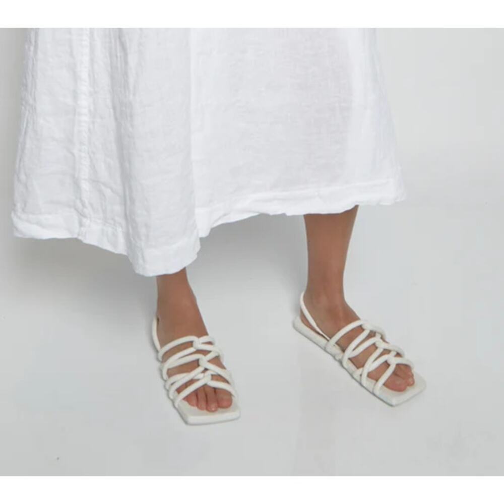 Marsèll Tavola Sandal in White Leather 38.5